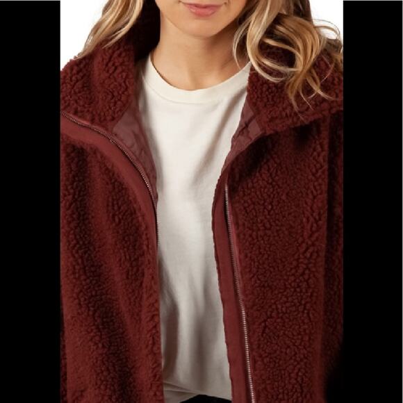 Rip Curl  Lumber Jacket Faux Shearling Fleece Size Large NEW - Picture 3 of 11